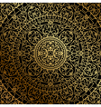 Black background oriental ornament vector image