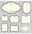 Rounded frame set and pattern vector image