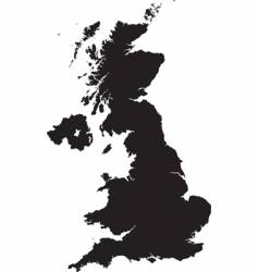 Map of Britain vector image