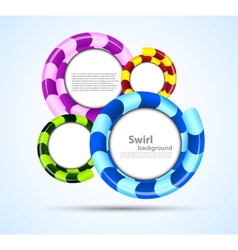 Background with circles vector image