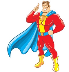 Superhero vector image