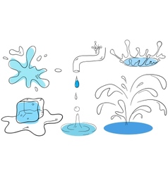 Water collection vector image