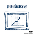Business graphic frame vector image