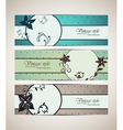 Set of vintage banners vector image
