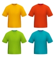 Color tshirt vector image