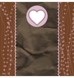 Valentines Heart Card Valentines Heart Card vector image