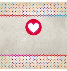 Valentines Heart Card vector image