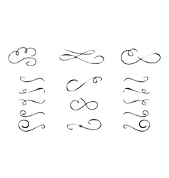 Calligraphic Design Elements Calligraphic Design Elements vector image