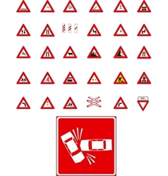 Traffic signs Traffic signs vector image