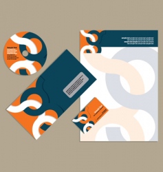 Letterhead template design vector image