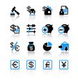 Finance icons vector image