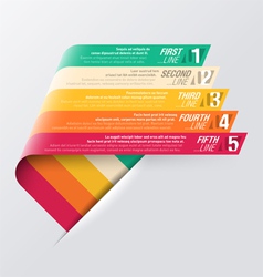 Curved strips - design template vector image