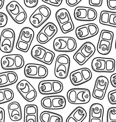 Soda can tabs pattern vector image
