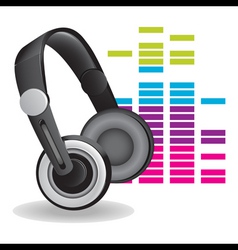 Headphones vector image