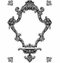 Decorative vintage royal ornate frame vector image