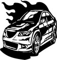 Street racing cars vector image