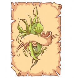 Decorative scroll vector image