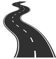 Winding road vector image