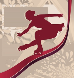 Figure skating vector image