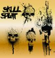 Skull splat vector image