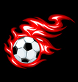 Soccer flame symbol Soccer flame symbol vector image