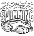 Swimming vector image