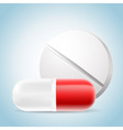 Medicalpillseps vector image