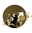 Mixing music concept vector image