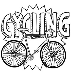 Cycling vector image