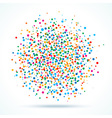 Colorful abstract blot of dots vector image