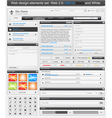 Web design elements vector image