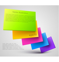 Colorful plates 3D Colorful plates 3D vector image
