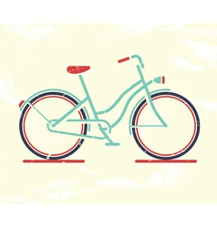 Retro bicycle vector image