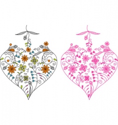 Valentines day heart background vector vector image