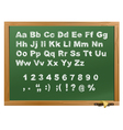 Wood school desk vector image