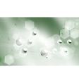Molecules background vector image