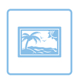 Landscape art icon Landscape art icon vector image