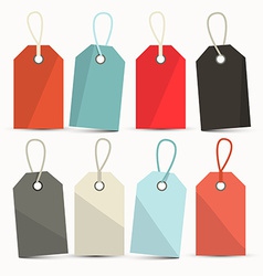 Set of Labels Tags with Strings vector image