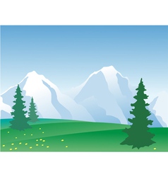 mountain vector image