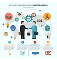 Business Partnership Infographics vector image