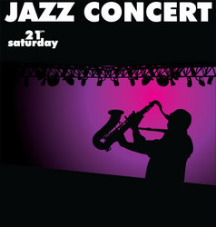 Jazz concert wallpaper vector image