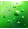 Molecules background vector image