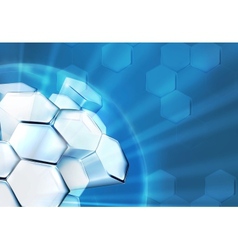 Science Background Blue vector image