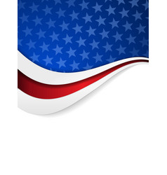 Stars and stripes themed background vector image