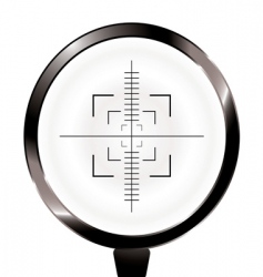 Hunters and target vector image