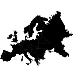 Europe map vector image