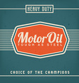 Motor Oil Design vector image