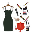 Set of female things Set of female things vector image