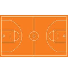 Basketball court vector image