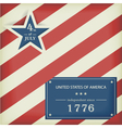Stars and Stripes in red blue vector image